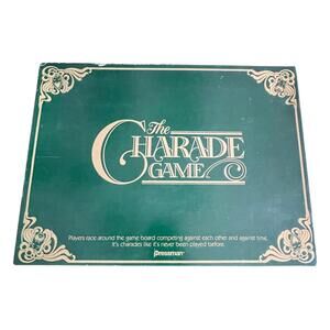 The Charade Game Pressman 1985 – Vintage Complete Party Board Game Clean